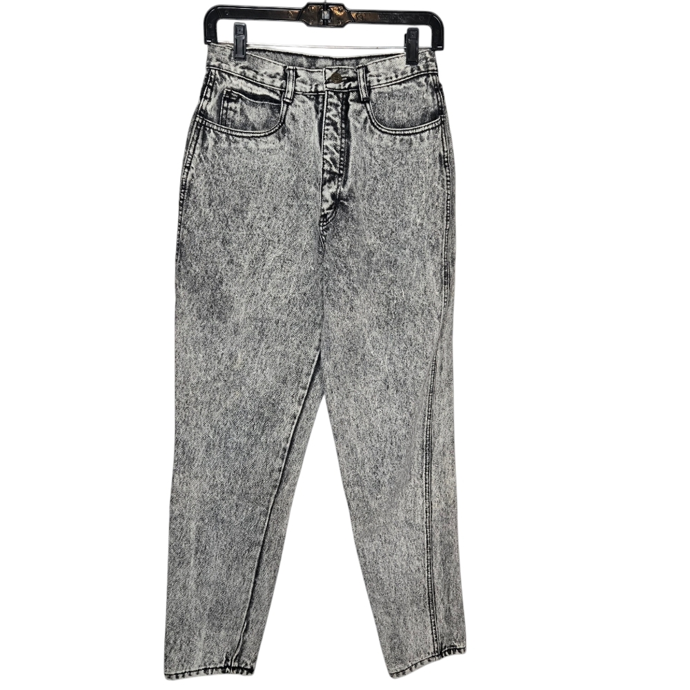 Vintage Rio Stephen‎ Mardon Black Acid Wash Skinny Jeans High Rise Sz 11 90s 80s